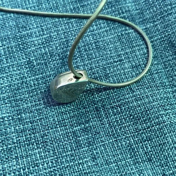 Sterling Silver Necklace and Opal Teardrop Pendant - Picture 9 of 17